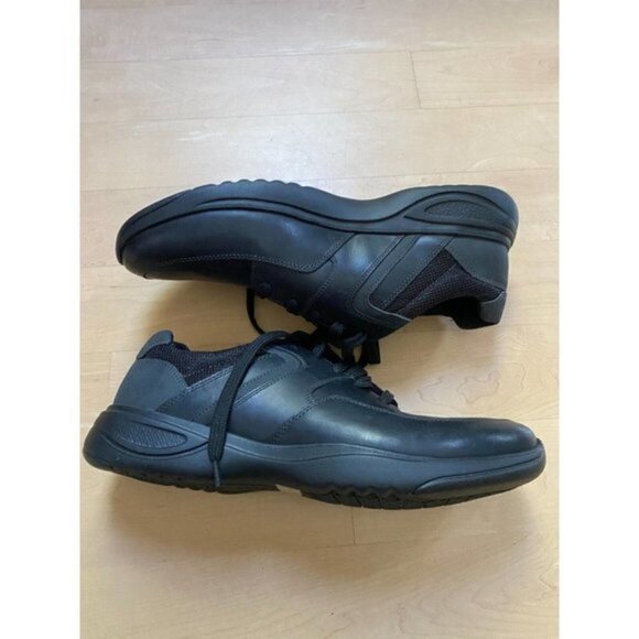 Rockport "Metro Path" lace up black sneaker mens leather - Picture 3 of 7